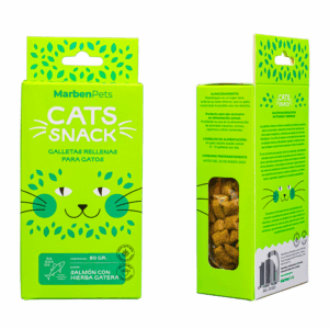 Galletas rellenas Salmón con hierba gatera