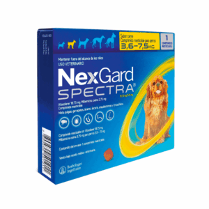 Nexgard Spectra 3.6 a 7.5 kg - 1 comprimido