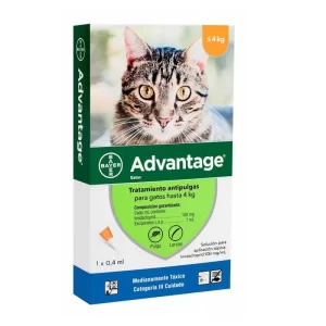 Advantage Pipeta Gatos hasta 4 kg
