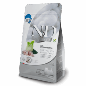 N&D white perros pelaje blanco