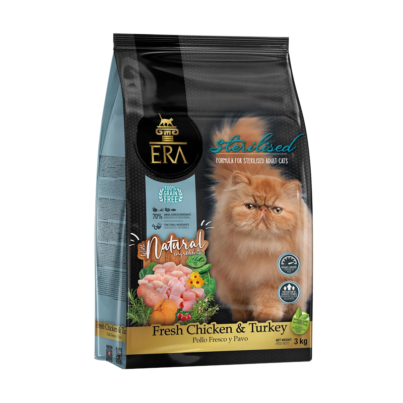ERA Grain Free Gato Esterilizado Chicken Y Turkey